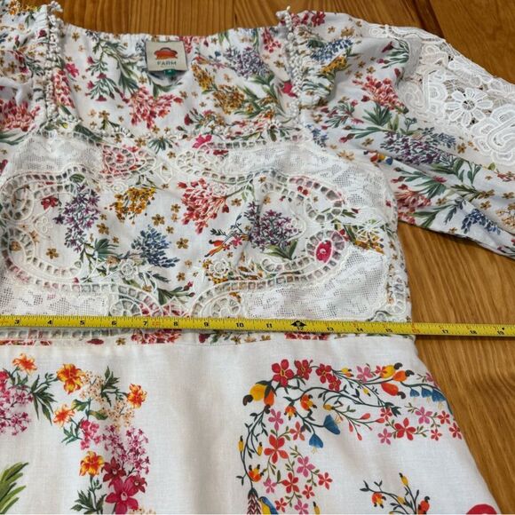 FARM RIO Delicate Forest Scarves Mini-Dress Women’s Size MED - Picture 12 of 16